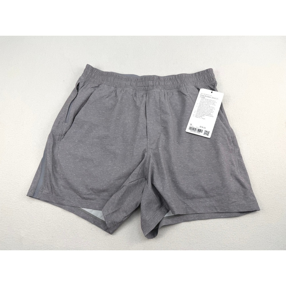 Lululemon Pace Breaker 5" Lined Short Mens Medium Grey LM7B84S SKHG NEW